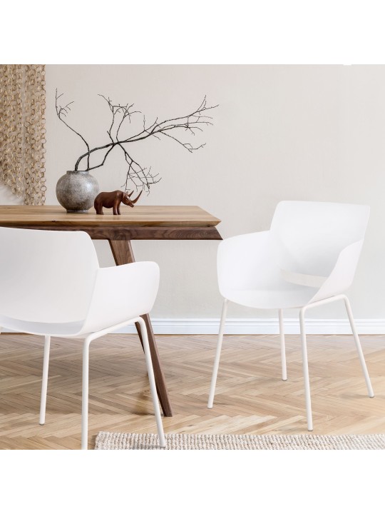 2 db Alpena szék készlet, fehér
