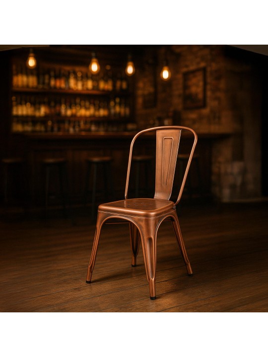 4 db Benedict szék készlet, réz