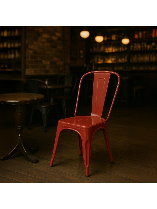 4 db Benedict szék készlet, piros 4 db Benedict szék készlet, piros