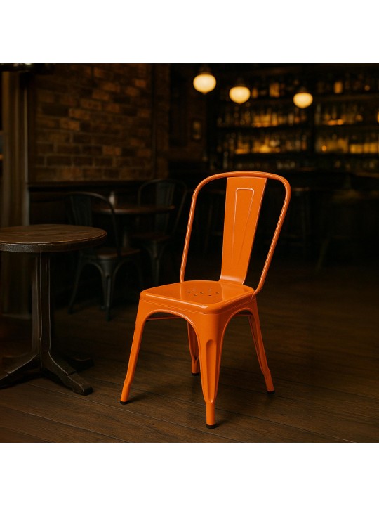 4 db Benedict szék készlet, narancs