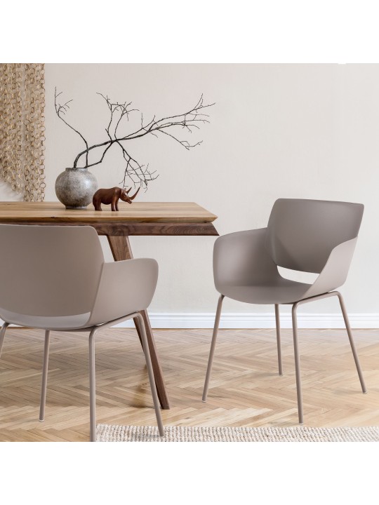 2 db Alpena szék készlet, taupe