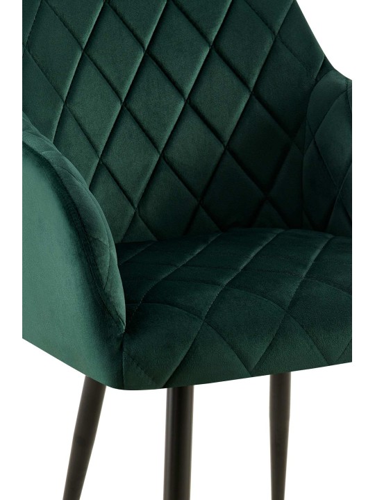 Étkezőszék Monett bársony B, zöld