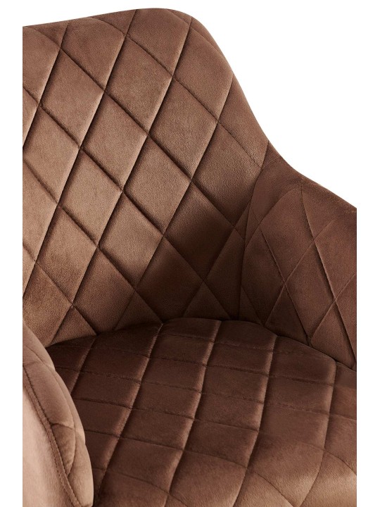 Étkezőszék Monett bársony B, barna