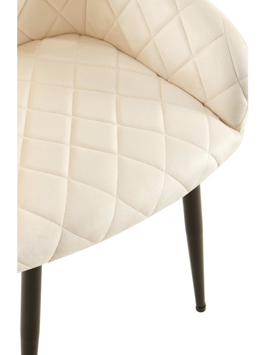 Étkezőszék Monett bársony B, krém