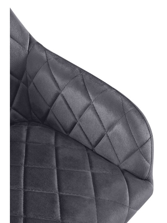 2db-os étkezőszék szett Monett velvet G, sötétszürke