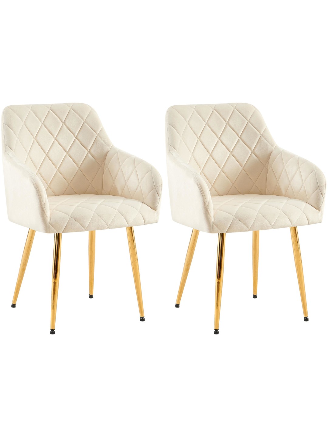 2db-os étkezőszék szett Monett velvet G, krém