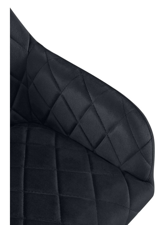 2db-os étkezőszék szett Monett velvet G, fekete