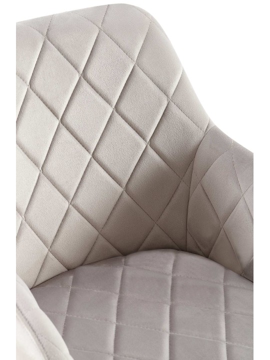 2 db-os Monett velvet B étkezőszék szett, szürke