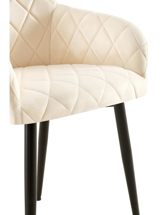 2 db-os Monett velvet B étkezőszék szett, krém