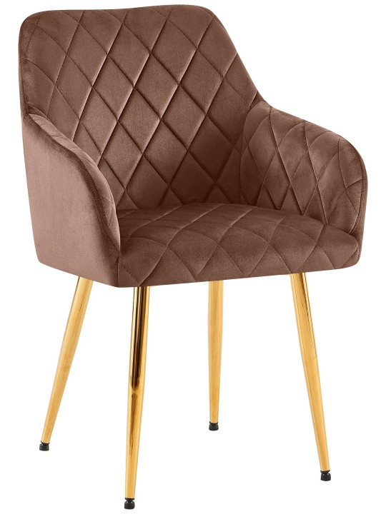 Étkezőszék Monett velvet G, barna