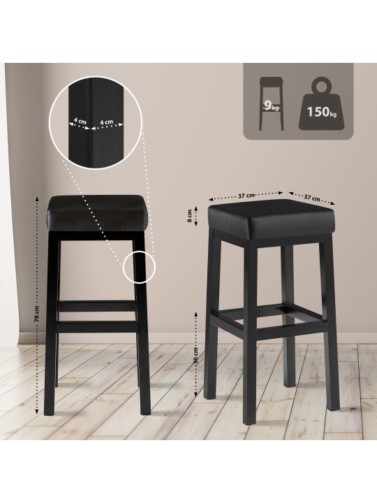 Bárszék Taylor B80, fekete