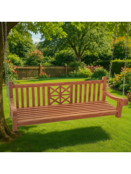 Lengőpad Farm 180 cm, teak