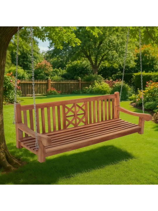 Lengőpad Farm 200 cm, teak