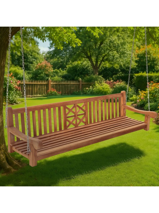 Lengőpad Farm 240 cm, teak