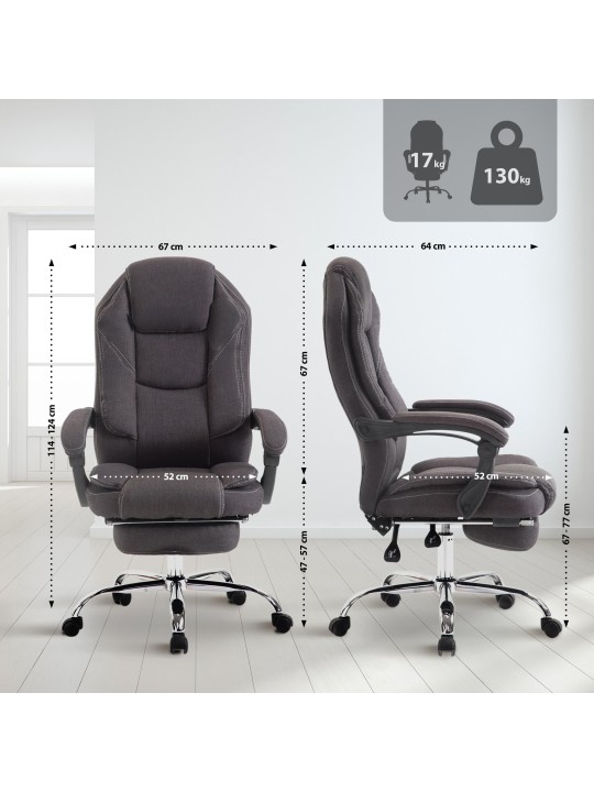 Irodai szék Castle szövet, sötétszürke