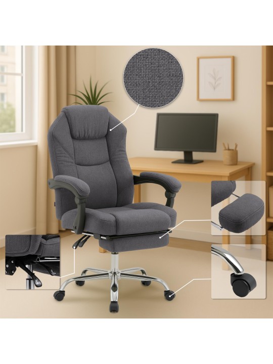 Irodai szék Castle szövet, sötétszürke