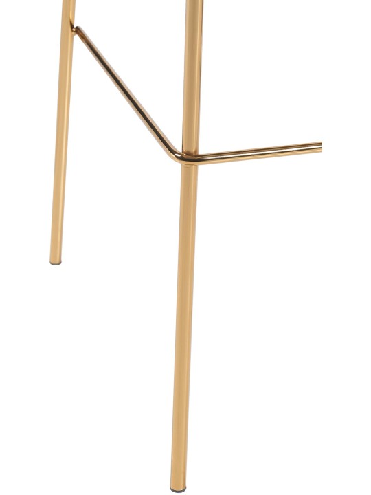 Bárszék Hoover Velvet 4 láb arany, kék