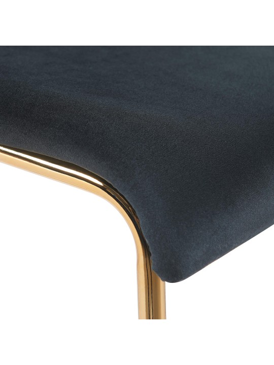 Bárszék Hoover Velvet 4 láb arany, fekete