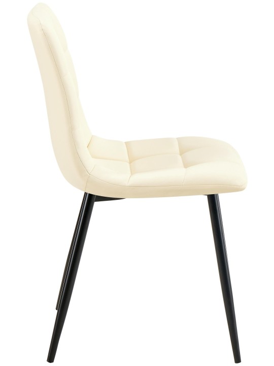 Antibes műbőr étkezőszék, krém