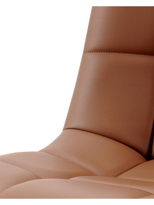 Antibes műbőr étkezőszék, sötétbarna