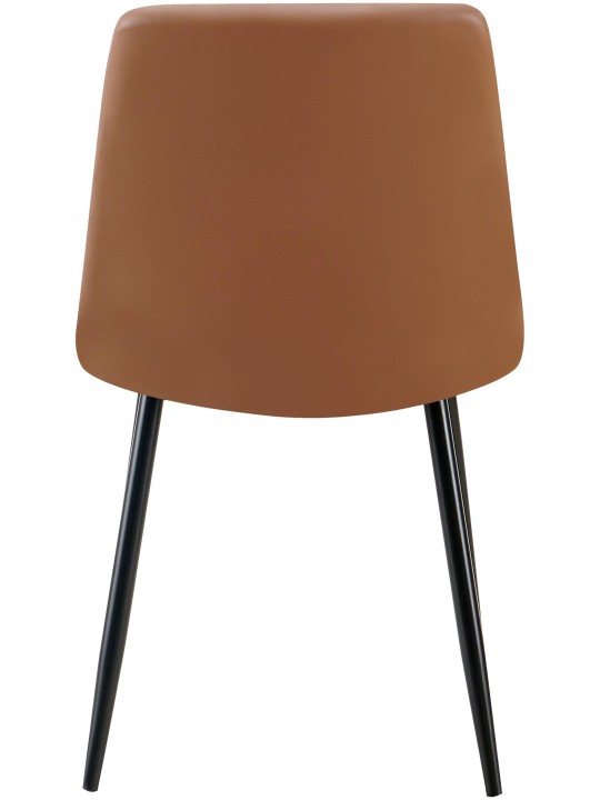 Antibes műbőr étkezőszék, sötétbarna