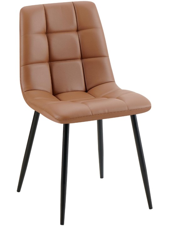 Antibes műbőr étkezőszék, sötétbarna