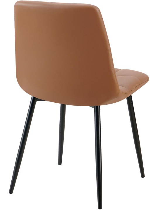 Antibes műbőr étkezőszék, sötétbarna