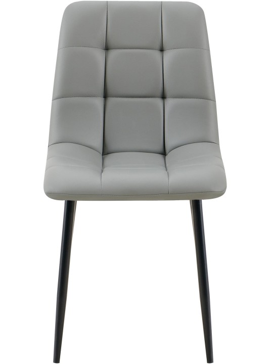 Antibes műbőr étkezőszék, világosszürke