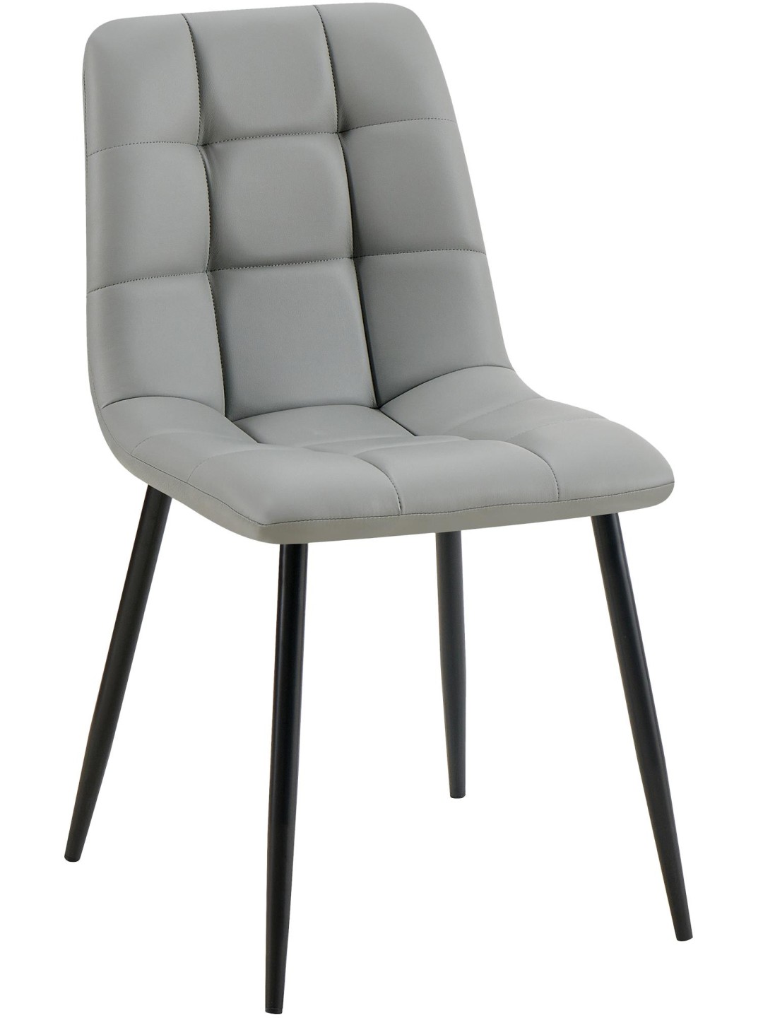 Antibes műbőr étkezőszék, világosszürke