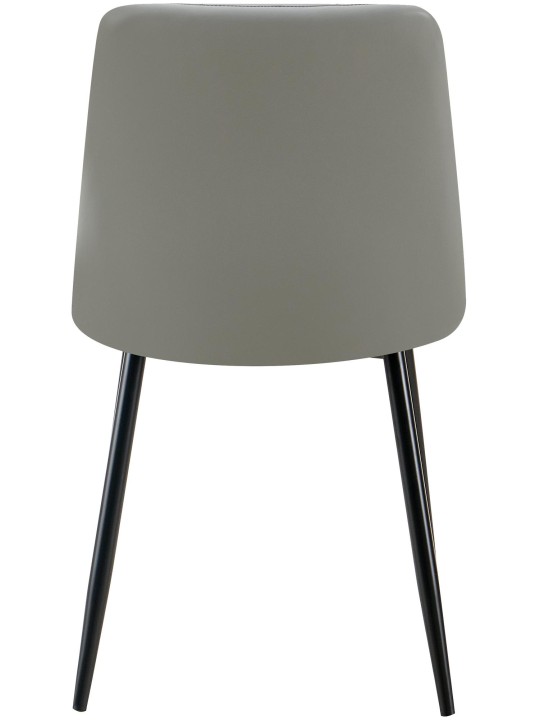 Antibes műbőr étkezőszék, világosszürke