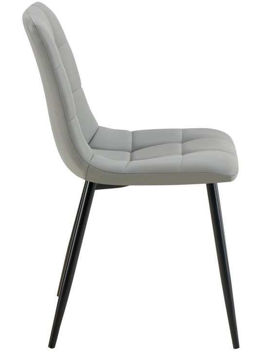 Antibes műbőr étkezőszék, világosszürke