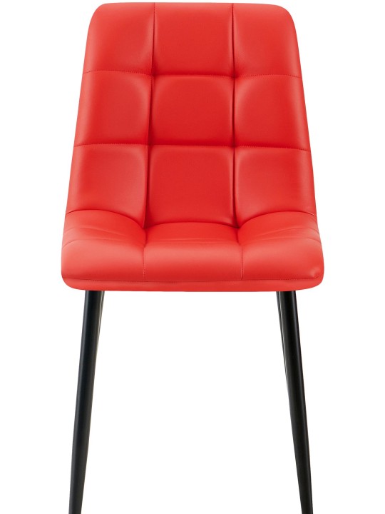 Antibes műbőr étkezőszék, piros