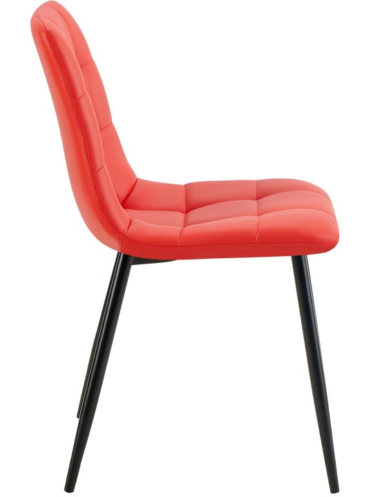 Antibes műbőr étkezőszék, piros
