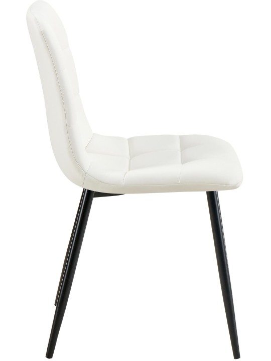 Antibes műbőr étkezőszék, fehér