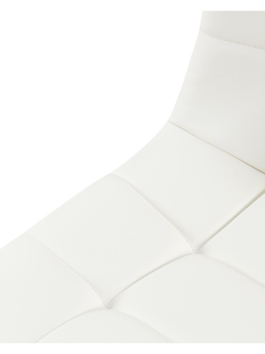 Antibes műbőr étkezőszék, fehér