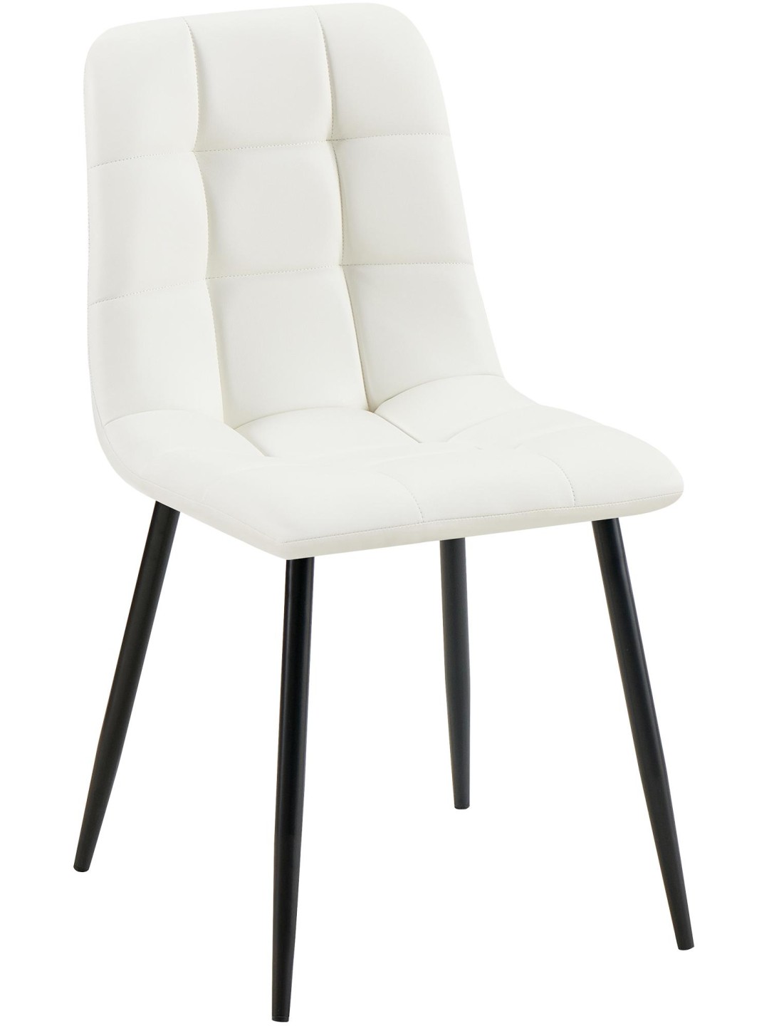 Antibes műbőr étkezőszék, fehér