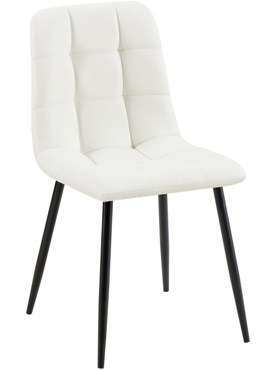 Antibes műbőr étkezőszék, fehér
