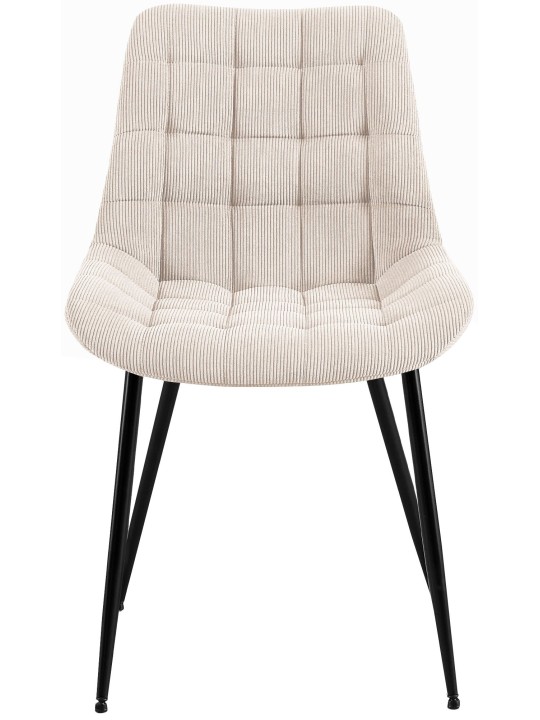 Sardna Cord étkezőszék, krém