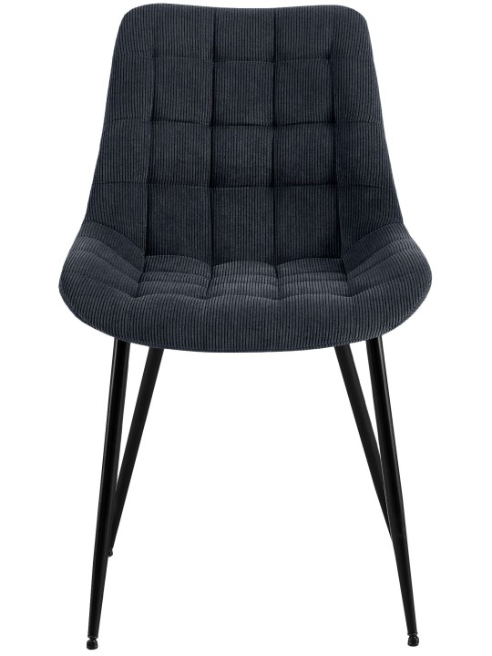 Sardna Cord étkezőszék, fekete