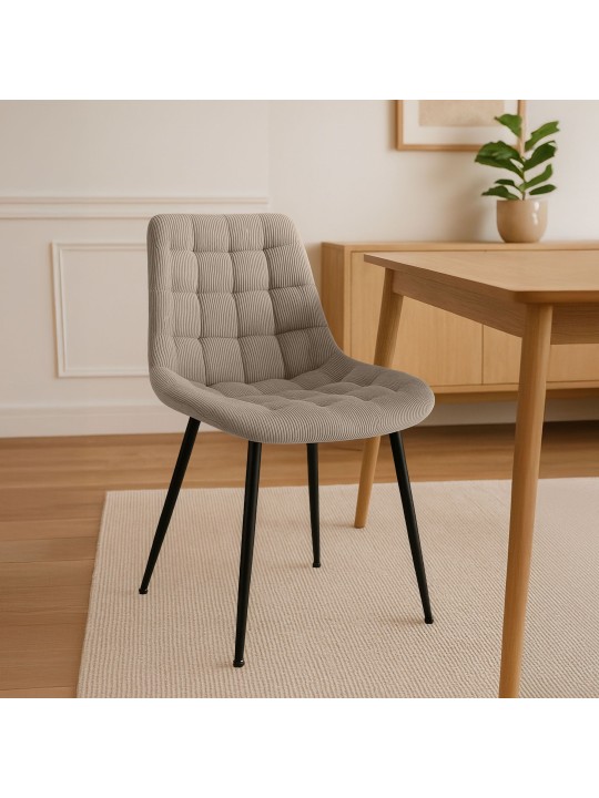 Sardna Cord étkezőszék, taupe Sardna Cord étkezőszék, taupe