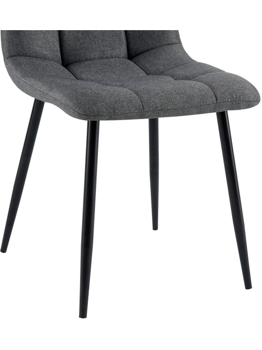 Antibes szövet étkezőszék, sötétszürke