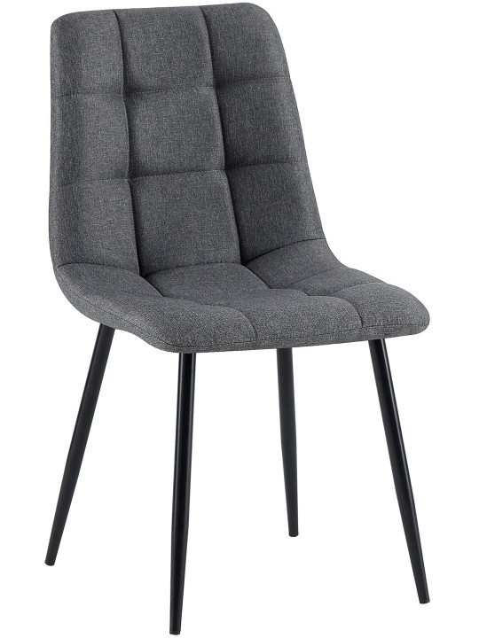 Antibes szövet étkezőszék, sötétszürke