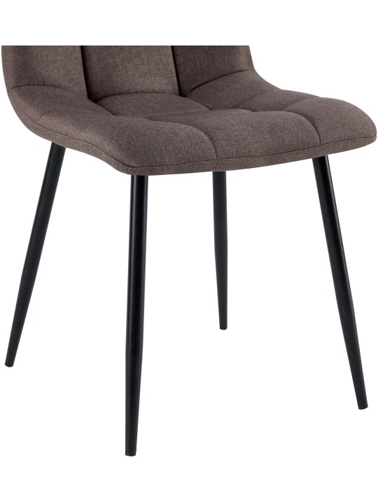 Antibes szövetből álló étkezőszék készlet, barna