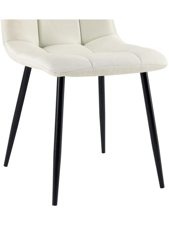 Antibes szövetből álló étkezőszék készlet, krém