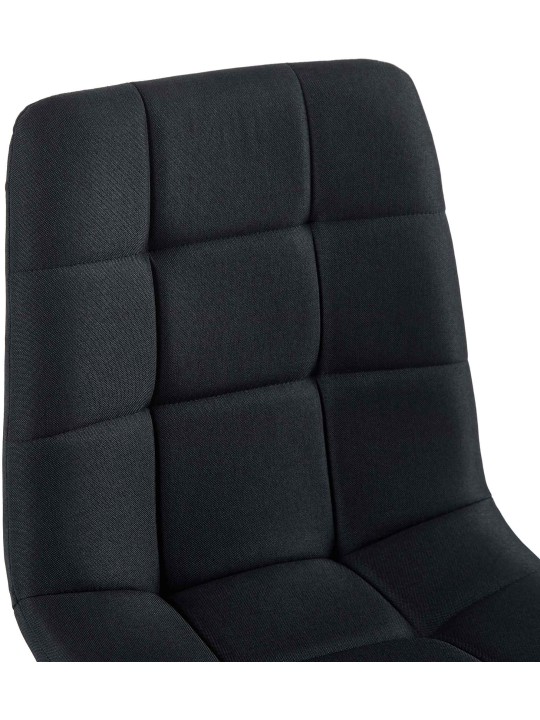 Antibes szövetből álló étkezőszék készlet, fekete