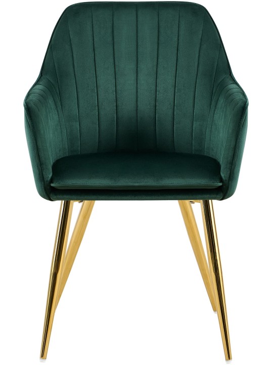 Étkezőszék Cheryl bársony arany, zöld