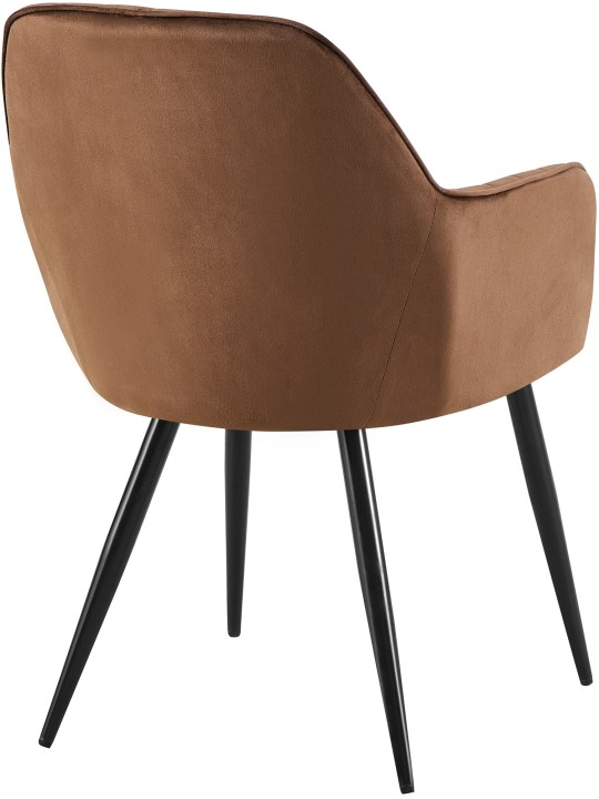 Cheryl bársony étkezőszék, barna