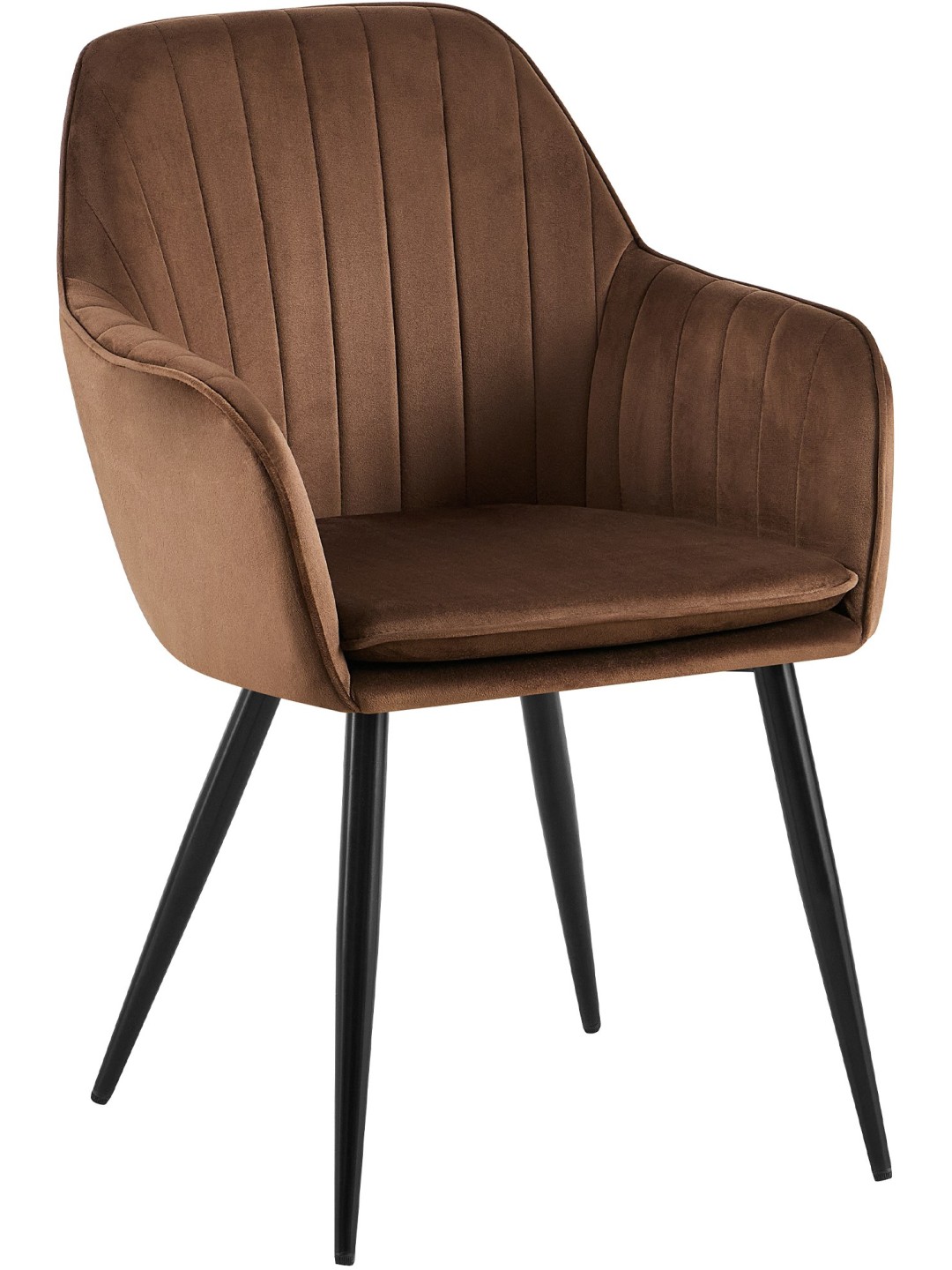 Cheryl bársony étkezőszék, barna