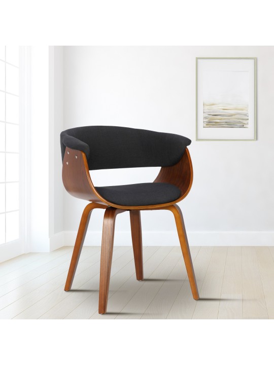 Szék Bruce szövet dió, fekete