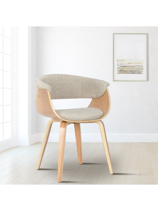 Szék Bruce természetes anyagból, krém